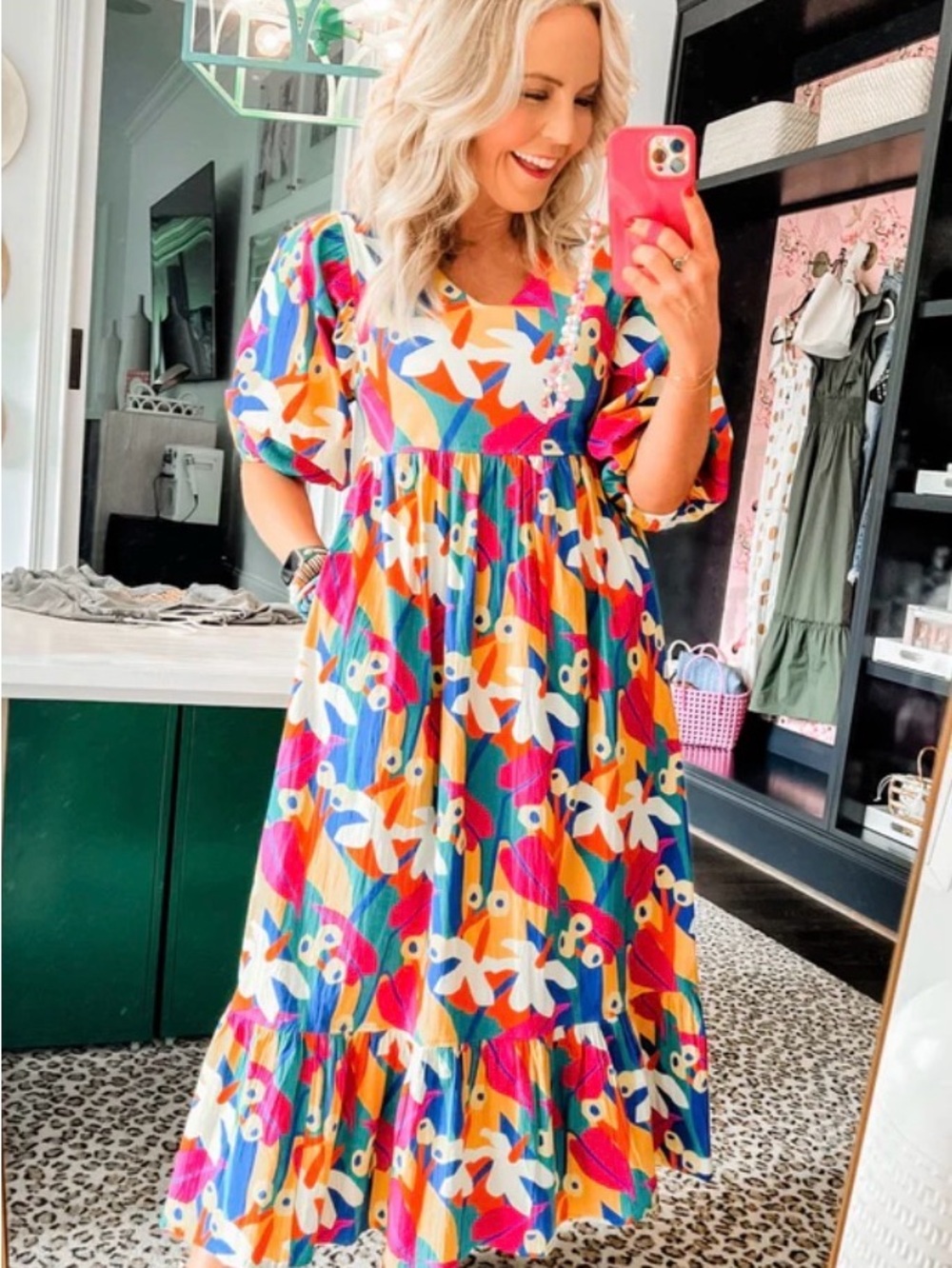 Briton Court Bright Floral Tiered Maxi Size XS
